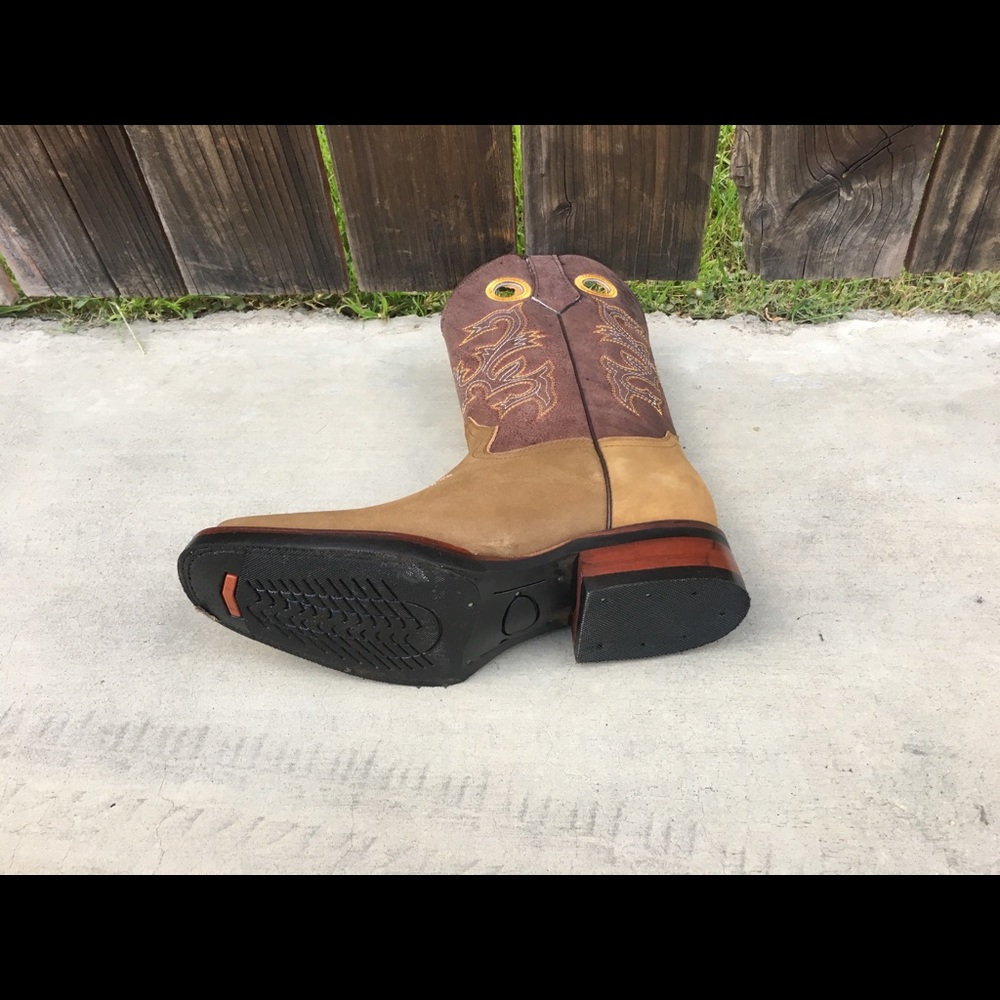 Men’s Rodeo Boots Genuine Cowhide Leather - Picture 5 of 6